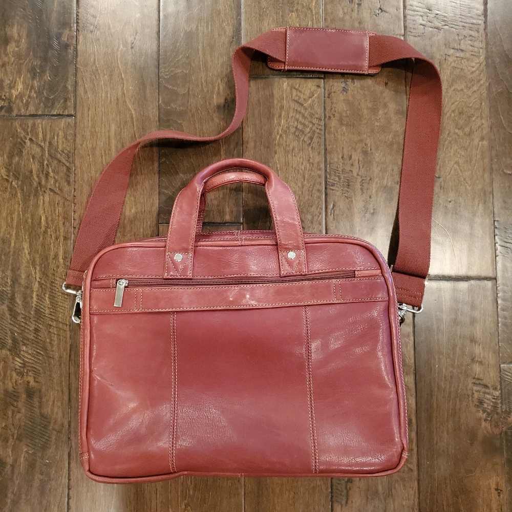 Pelle Studio Leather Briefcase/Messenger Bag